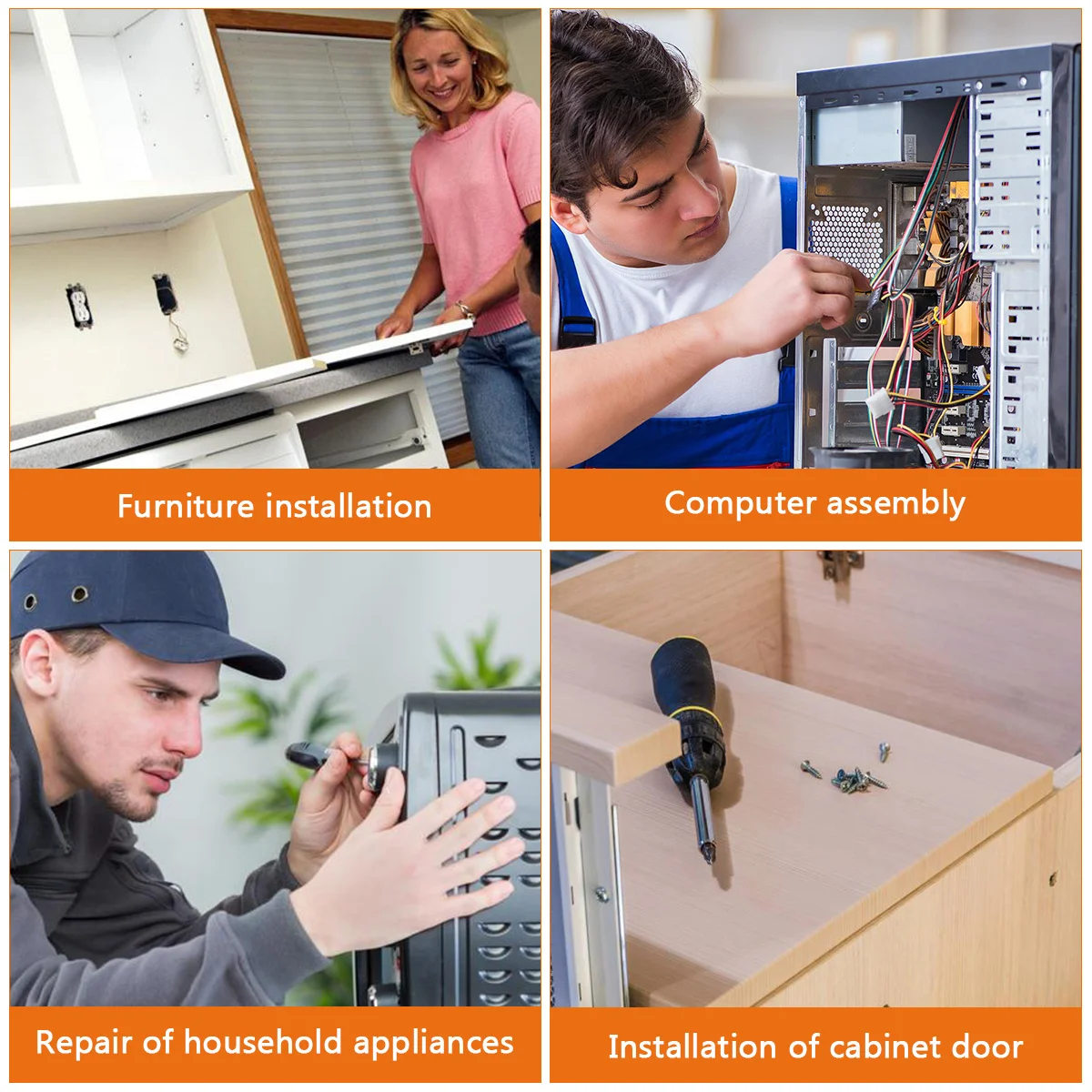 2 قطعة عمود مفك مرن لظرف المثقاب الكهربائي ، محول موصل بت سداسي ، أداة إصلاح المساحات الضيقة ، محرك السيارات #4