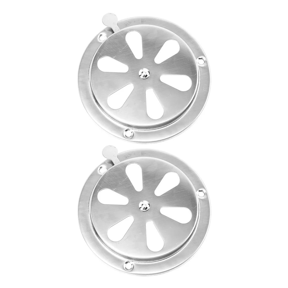 

2Pcs Durable Stainless Steel Vent Damper Rv Boat Temperature Control Air Ventilation System Vent Ventilation Opening