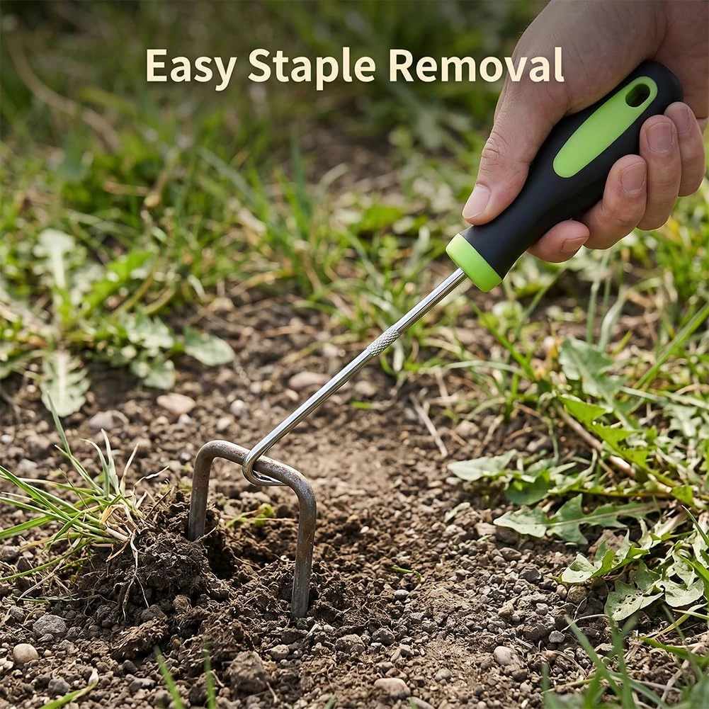 Heavy-Duty Weed Puller Tool - Ergonomic Root Remover for Lawn, Patio Gravel, Effortless Manual Weeding Tool with Non-Slip Grip
