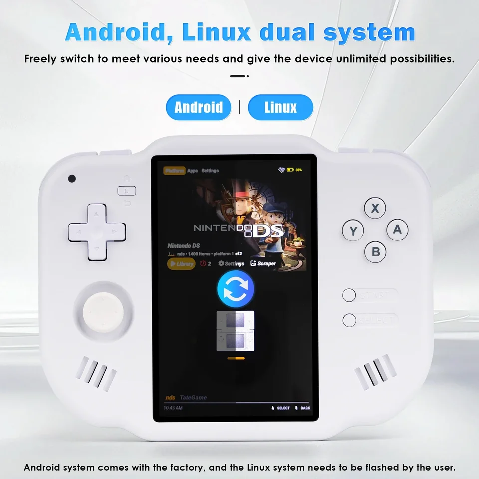 AMPOWN ZERO 40 Handheld Game Console 4'' IPS Multi-touch Screen