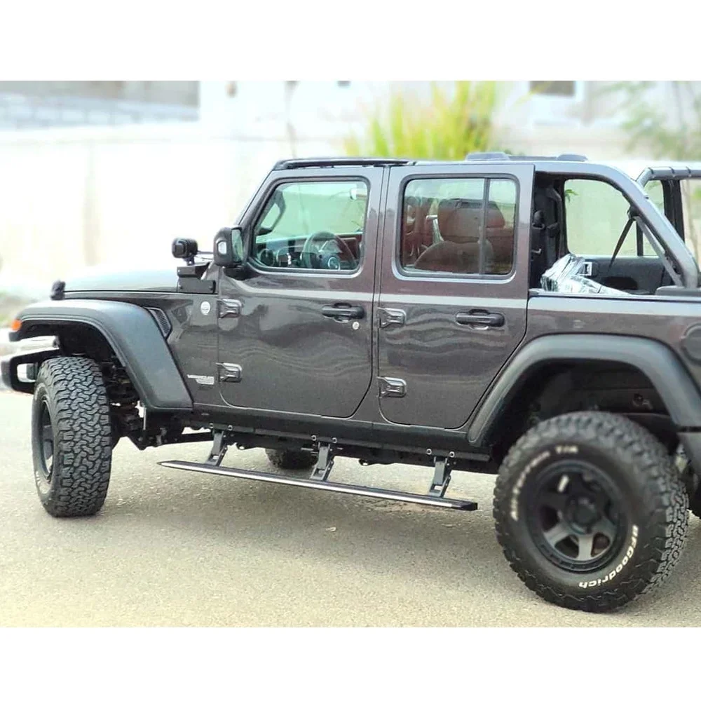 

For Jeep Wrangler Electric Running Boards Power Side Step With Remote Control