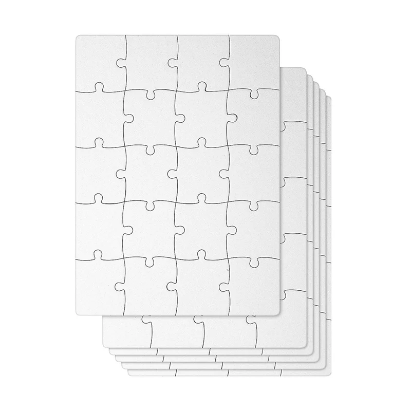 

Sublimation Blanks Puzzles DIY Blank Puzzle for Sublimation Transfer Thermal Transfer Heat Press Printing Crafts A5