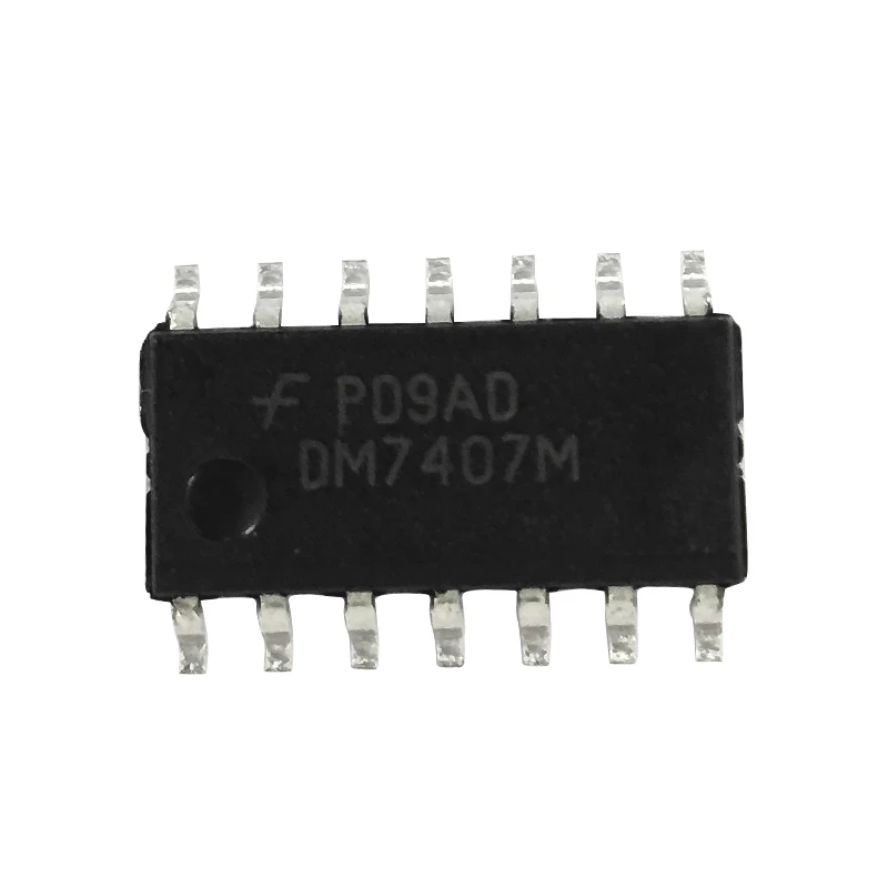 Dm7407mx 	Buffer, Ttl/H/L Series, 6-Func, 1-Input, Ttl, Pdso14, 0.150 Inch, Ms-012, Soic-14 New Original In Stock