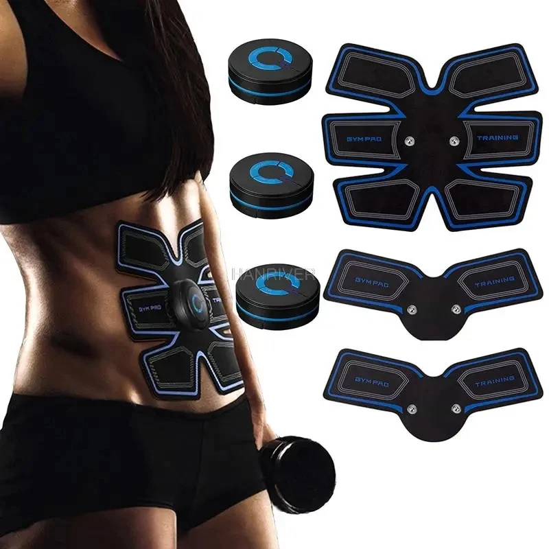 

ABS Muscle Stimulator Toner EMS Trainer Vibration Massage Abdominal Toning Belt Abdomen Arm Leg Body Slimming Shaper Weight Loss