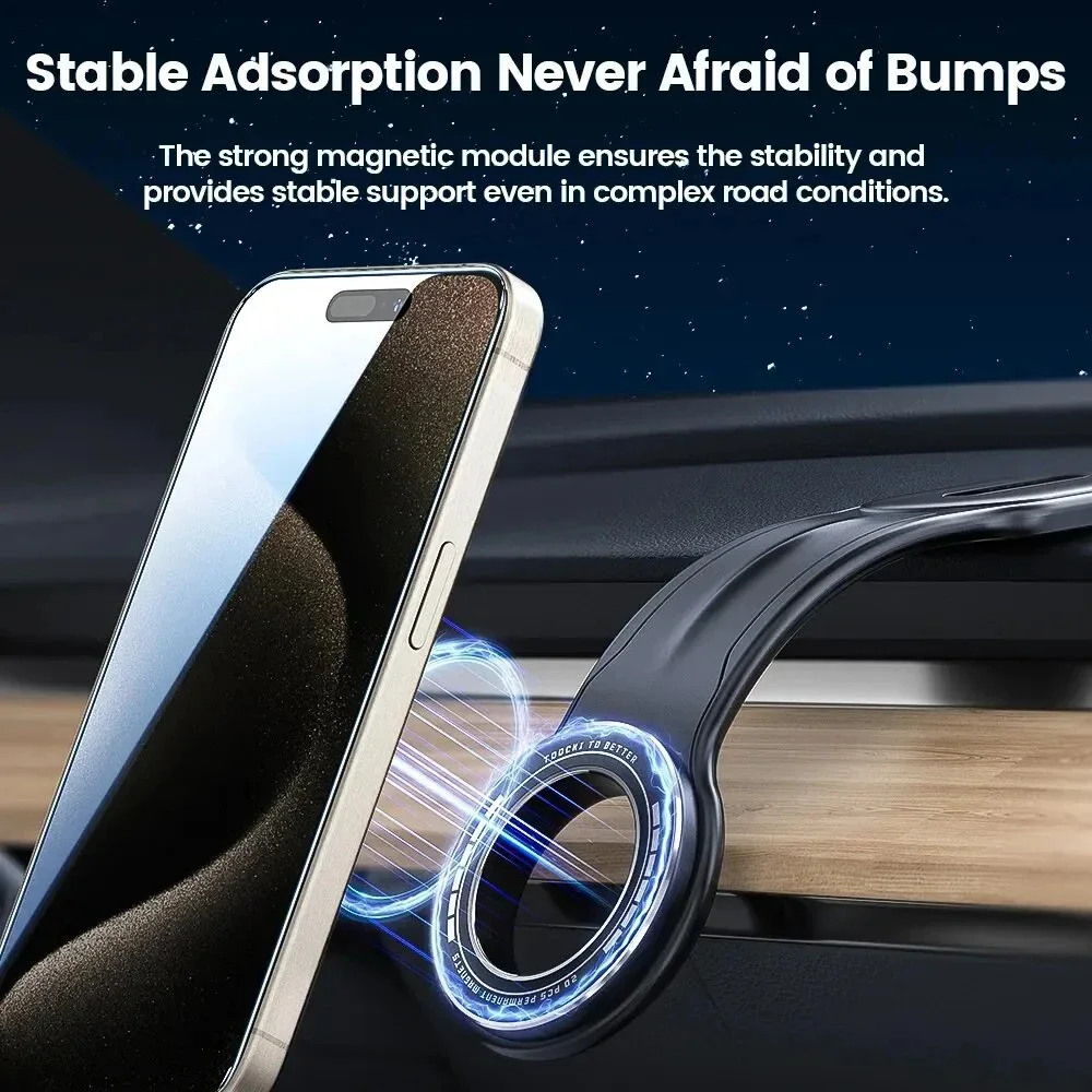 Phone Holder Car Magnetic Mobile Support For The Car Cell Phone Holder For Dashboard Vent Windshield Foldable Cellphone Bracket