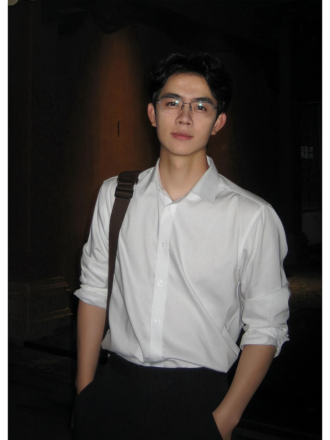 

Neapolitan Men's irt Inner Wear Suit Korean Sle Commute irt Cleanfit Mature And Stable Jaet Autumn Collection