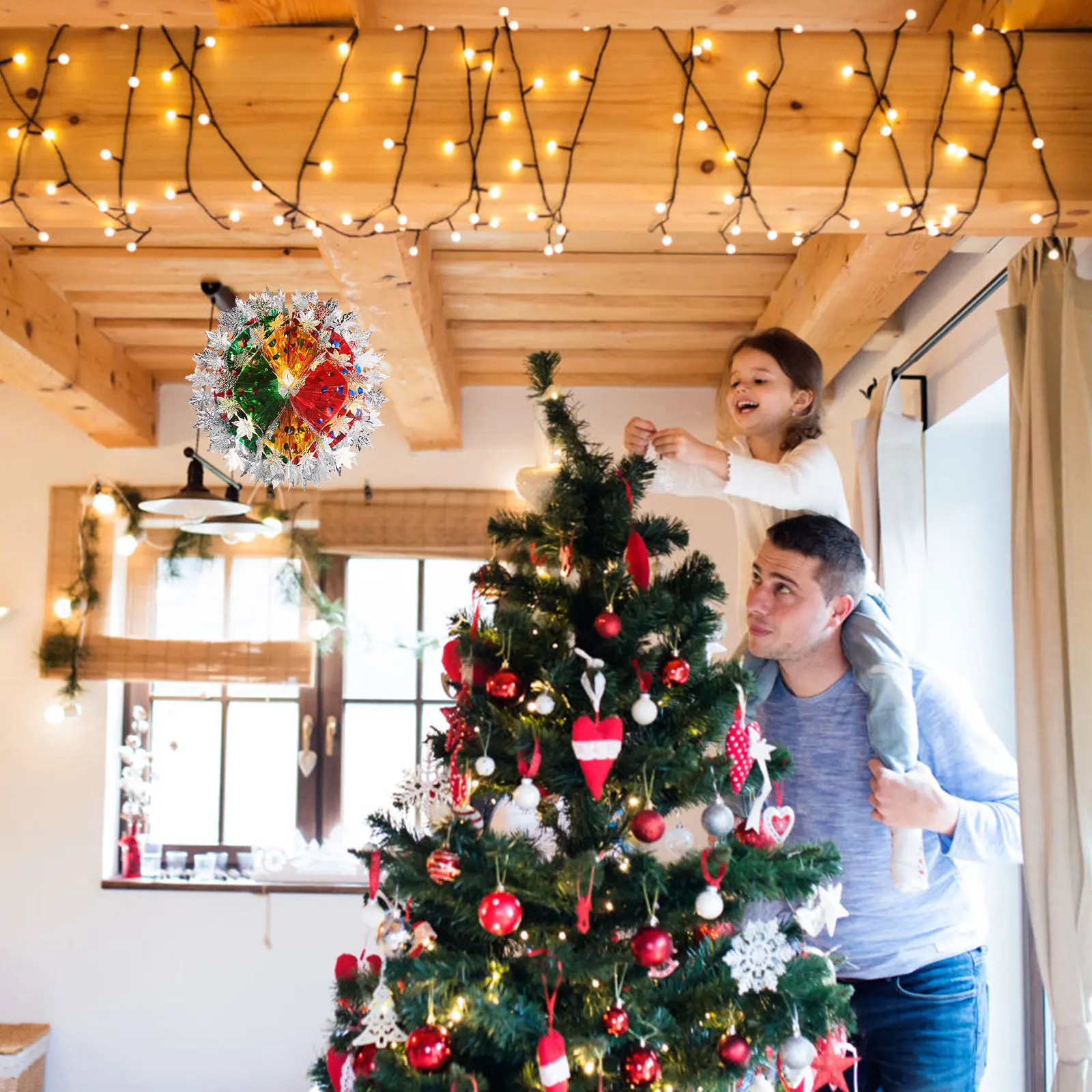 

1Pcs Hanging Plastic Flower Ball Creative Colorful Party Garland Ball Decoration for Wedding Birthday Home Shop Hotel