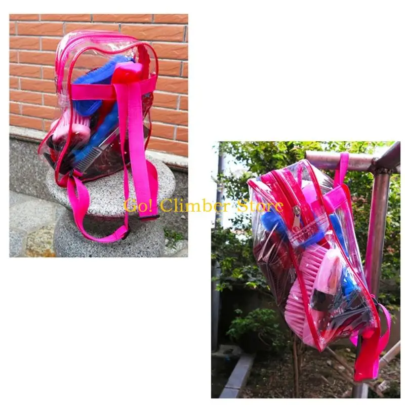 Q84C Horse Shedding Grooming Massaging Tool Set Bathing Cleaning Supply Horse Equipment Cleaning Tool