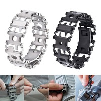 Multifunctional Bracelet High Quality Stainless Steel 2 Colors Men's Outdoor Tool Bracelet 29 in 1 Bracelet Emergency EDC Tool