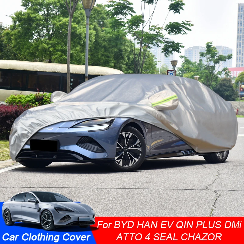 

Full Car Cover For BYD CHAZOR ATTO 4 SEAL QIN PLUS DMi HAN EV Rain Frost Snow Dust Waterproof Protect Anti UV Cover Accessories