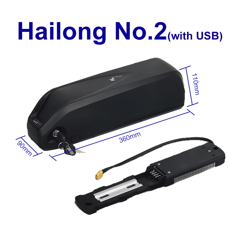 Original 48V 17.5AH Hailong Ebike Battery Samsung Lithium Battery Pack for 350W 500W 750W 1000W Motor With charger