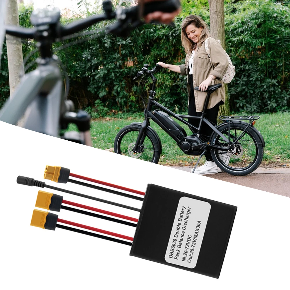 20V‑72V 40A Dual Battery Connector Electric Bike Double Battery Discharge Converter Electric Vehicle Accessories