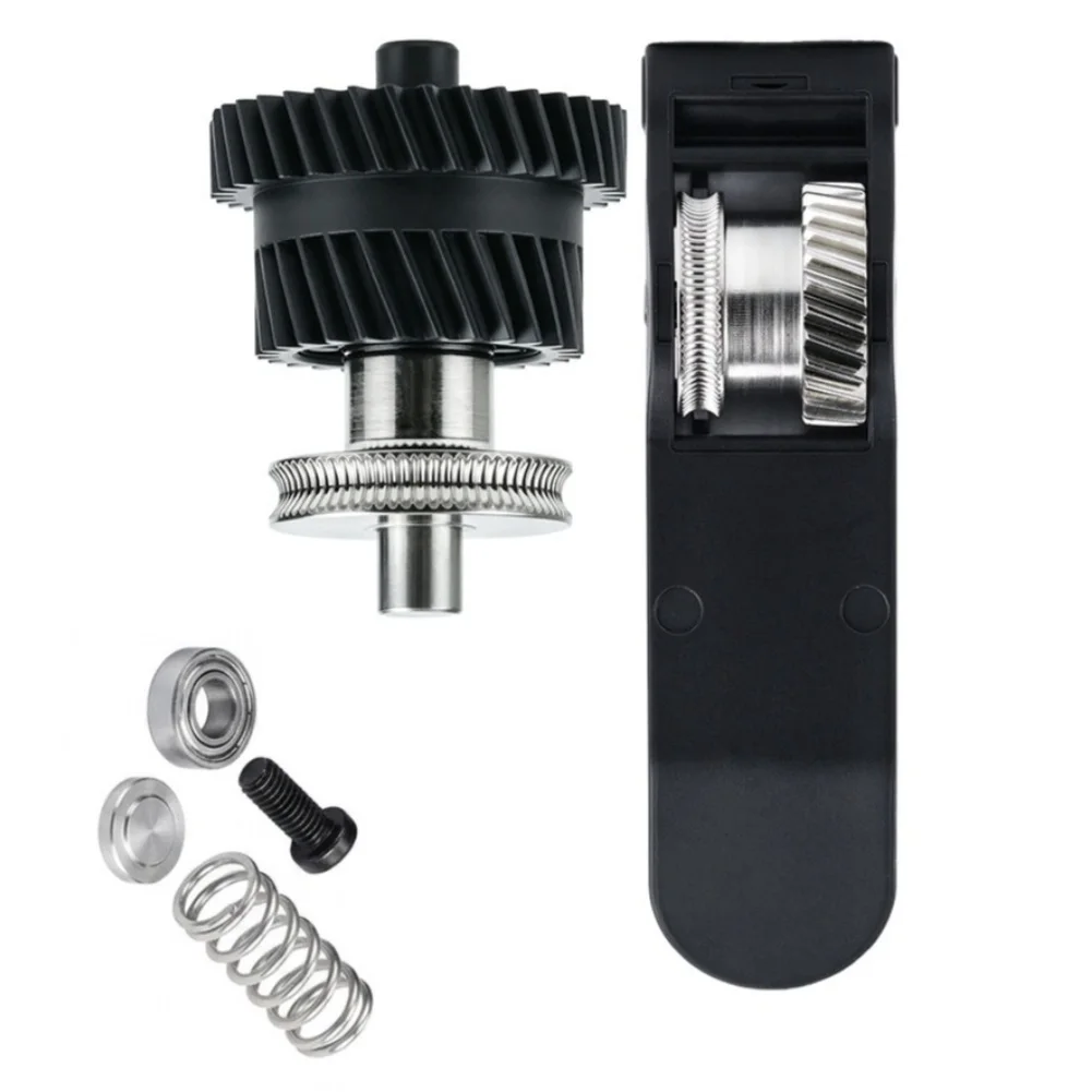 Integrated Extruder Gear Kit Plastic Handle For BambuLab X2D 3D Printer Metal Assembly Replacement Part Black