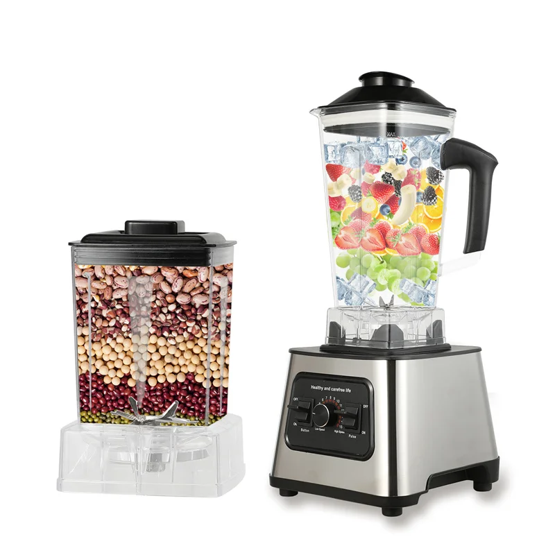 GECOFEER 6000W Krachtige Blender Mixer Juicer Smoothie Maker Tafelblenders 2.5L Container Keukenmachine voor Ijs Moer Fruit