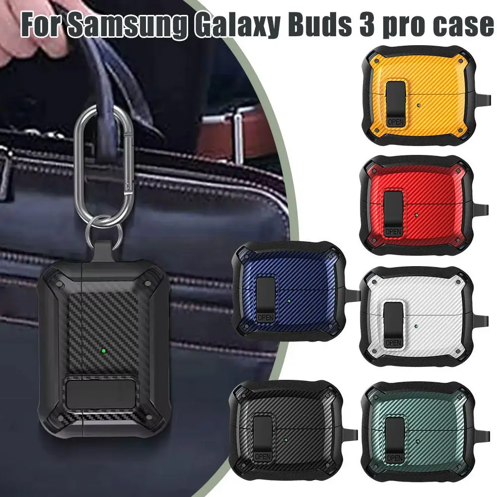 For Galaxy Buds 3 Pro/Buds 3 Earphone Protective Case Earphones Shock-absorbing Buckle Cover All-inclusive Anti-drop Protec G4I4