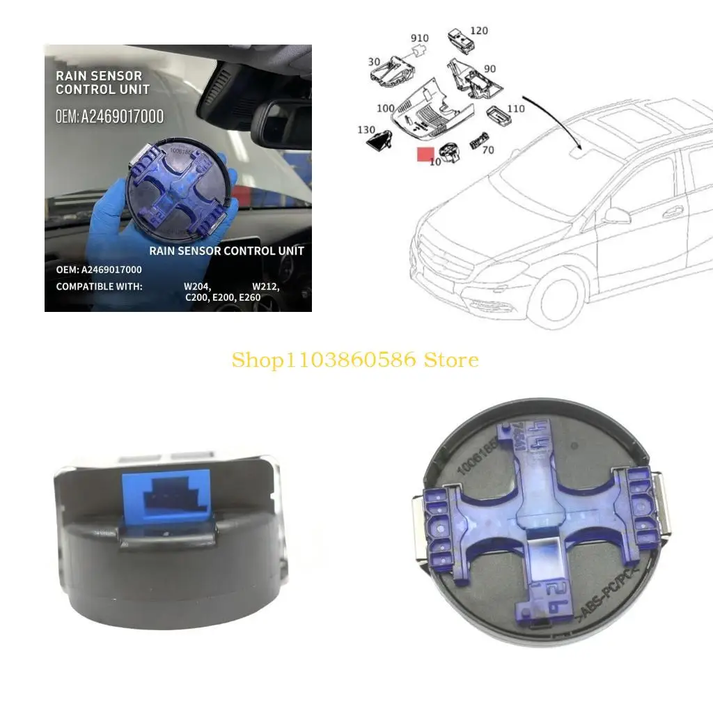 242A Auto Wiper Headlight for W176 A160 A180 A200 A250 W246 Inside Windshield Mount Use Daily
