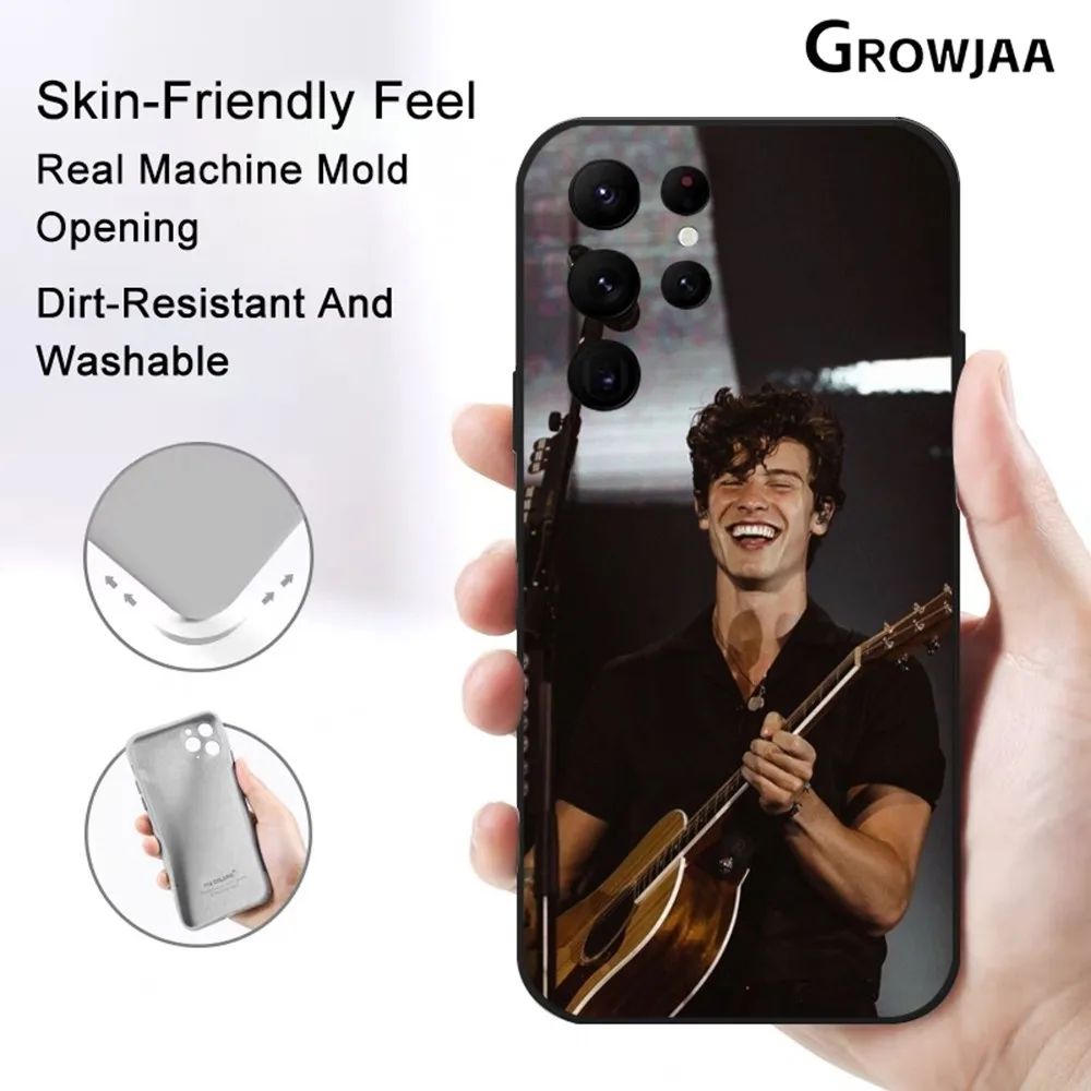 Singer S-shawn M-mendes Phone Case for Samsung Galaxy S24 Ultra S22 S23 Ultra S21 S20 5G Protective Silicone TPU Funda