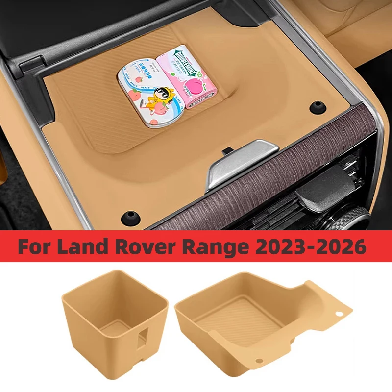 Boîte de rangement pour accoudoir arrière, coussin en silicone pour rangement central, pour Land Rover Range Vogue L460 2023-2026, accessoires intérieurs