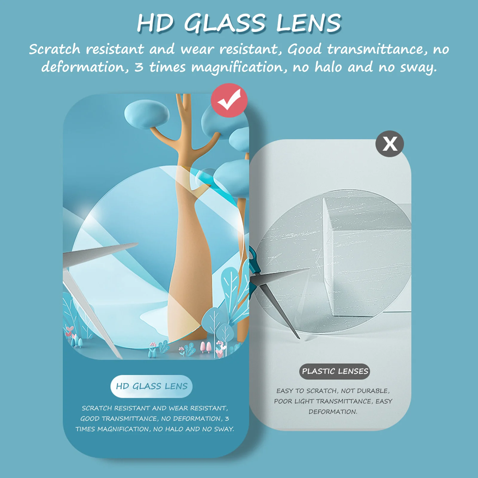 

Kids Magnifying Glass Mini Size Strong Magnification Clear Lens Child-Friendly Rubber Handle Portable for Backpack Handbag