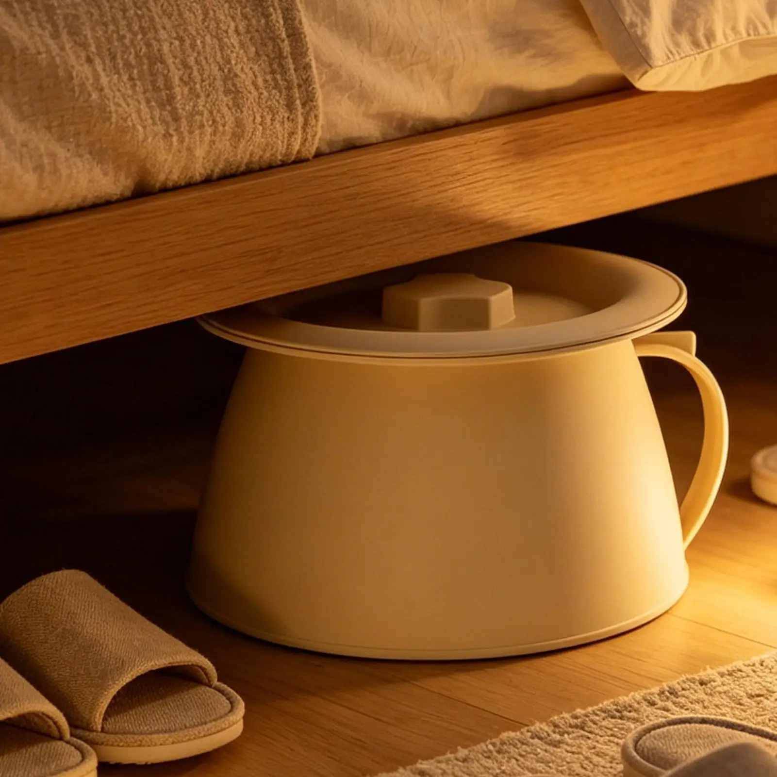 Chamber Pots For Women 1.5L Portable Urinal Urine Pots With Lid For Men Women Seniors Patients Campers Drivers Travelers Home