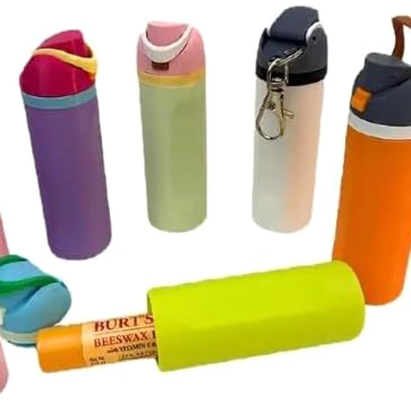 الإبداعية لطيف زجاجة مفتاح سلسلة قلادة ثلاثية الأبعاد مطبوعة الشفاه بلسم حامل زجاجة مفتاح سلسلة حقيبة الديكور الحرفية هدية المفاتيح هدايا السيارات #4