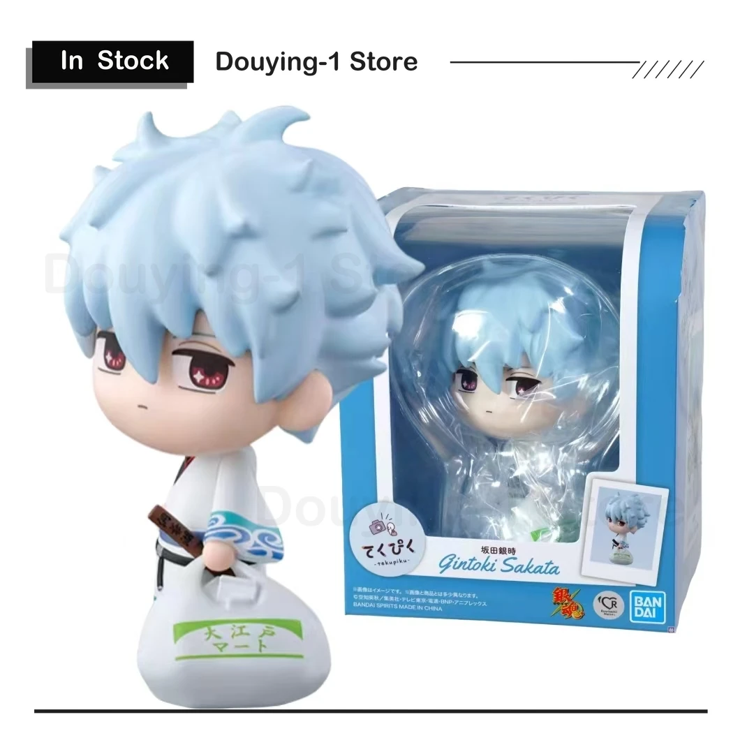 

В наличии Оригинальный Bandai Tekupiku GINTAMA Sakata Gintoki Q Ver. Настольные украшения, подарочная фигурка
