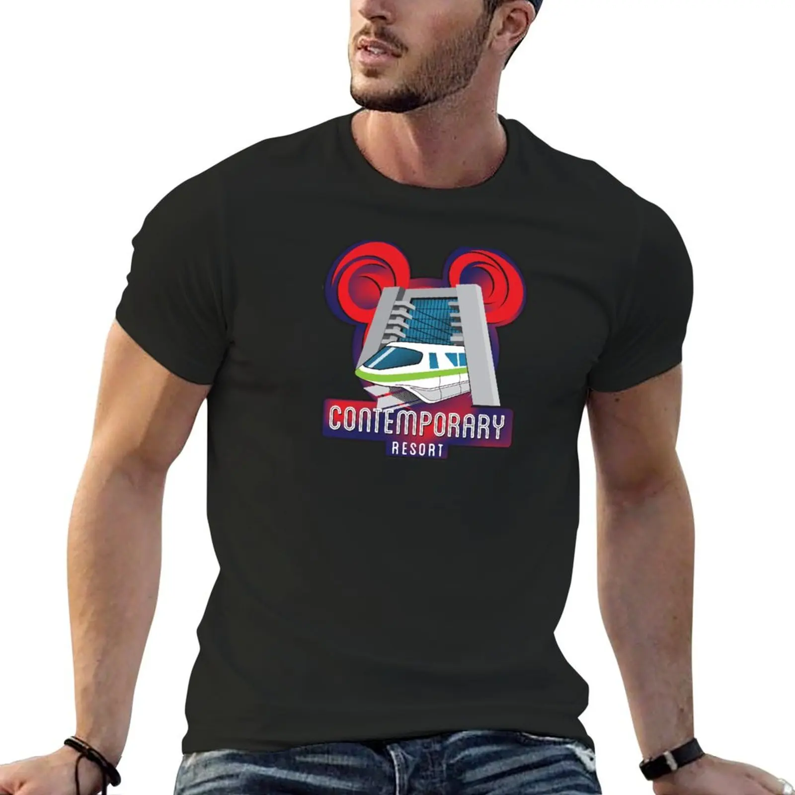 

The Magical Contemporary Resort T-Shirt vintage t shirts man clothes summer tops mens t shirt