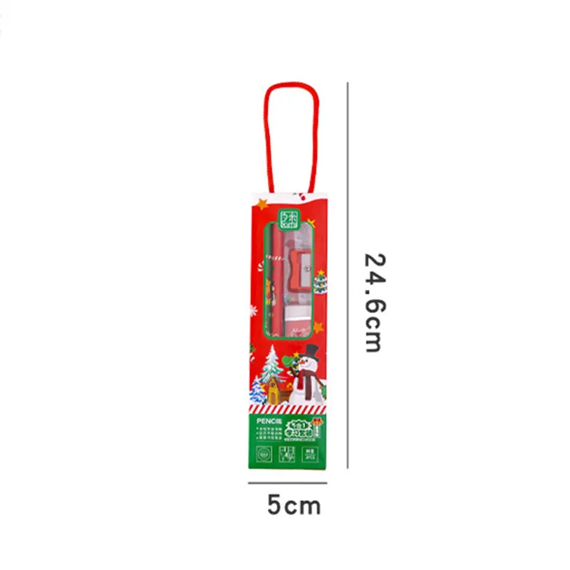 20 مجموعة القرطاسية المحمولة مجموعة قلم رصاص ممحاة القرطاسية مجموعة الأطفال هدية عيد الميلاد