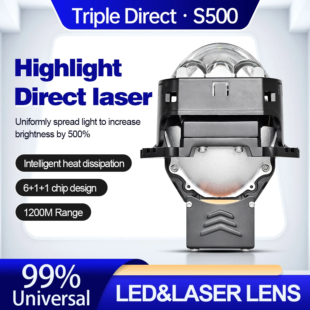 S600 90w High Power Light Emitting Diode Headlight 3.0 Inch Lens Auto Light Emitting Diode Light Auto Parts