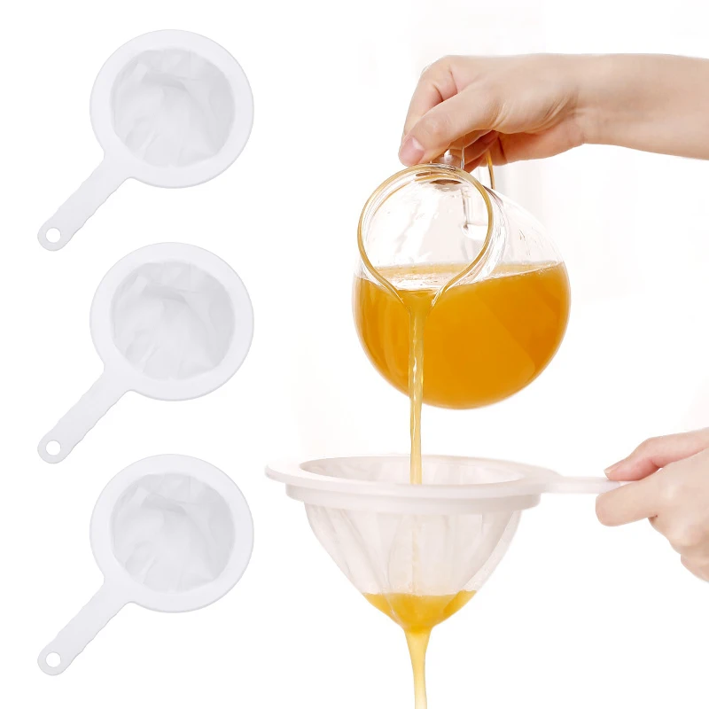 

Nylon Ultra-fine Filter Mesh Sieve Soy Juice Coffee Milk Food Strainer Spoon Kitchen Colanders Gadgets 400 Mesh Filter