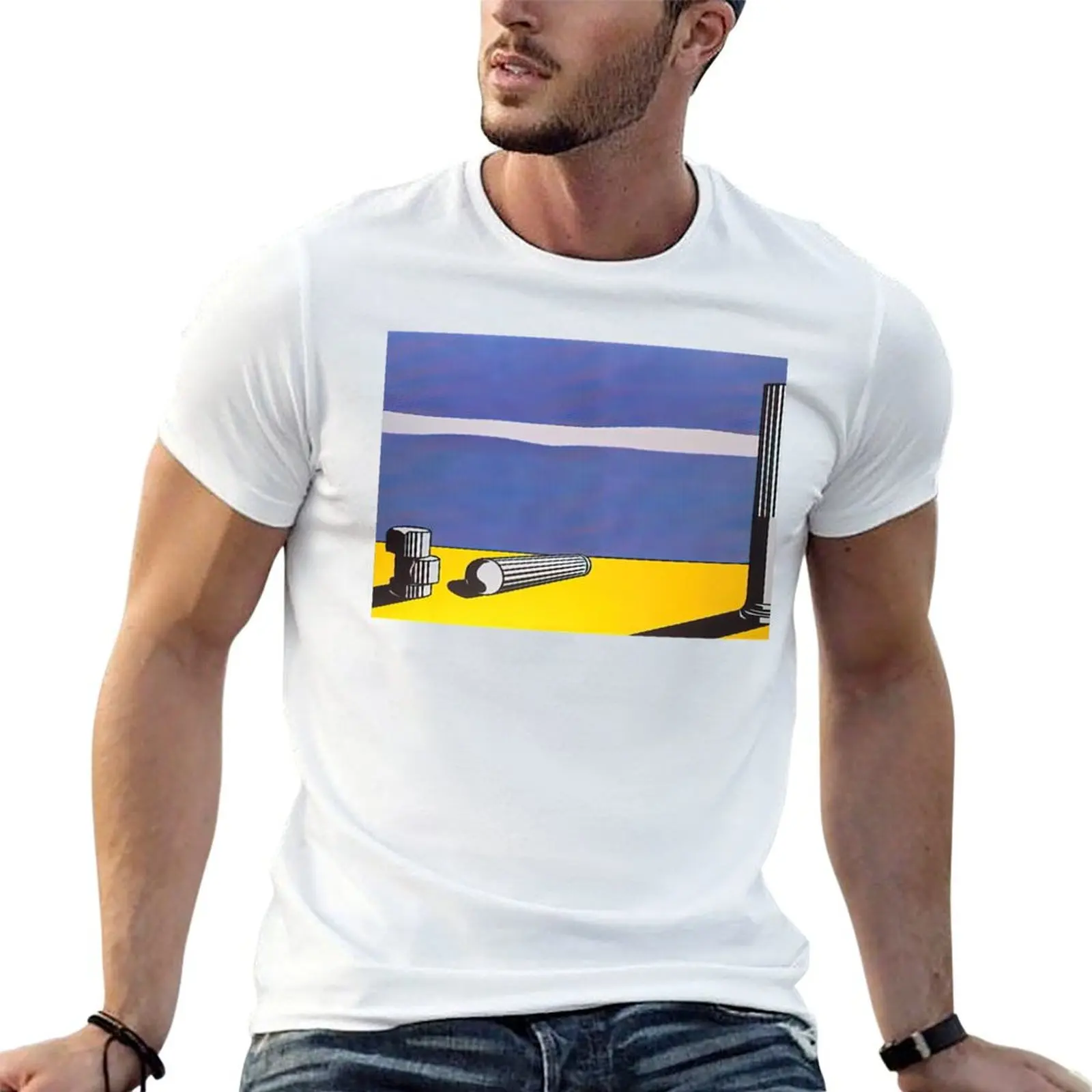 

RUINS 1965 By Roy Lichtenstein T-Shirt printed t shirts for man man t shirts for men T-Shirt