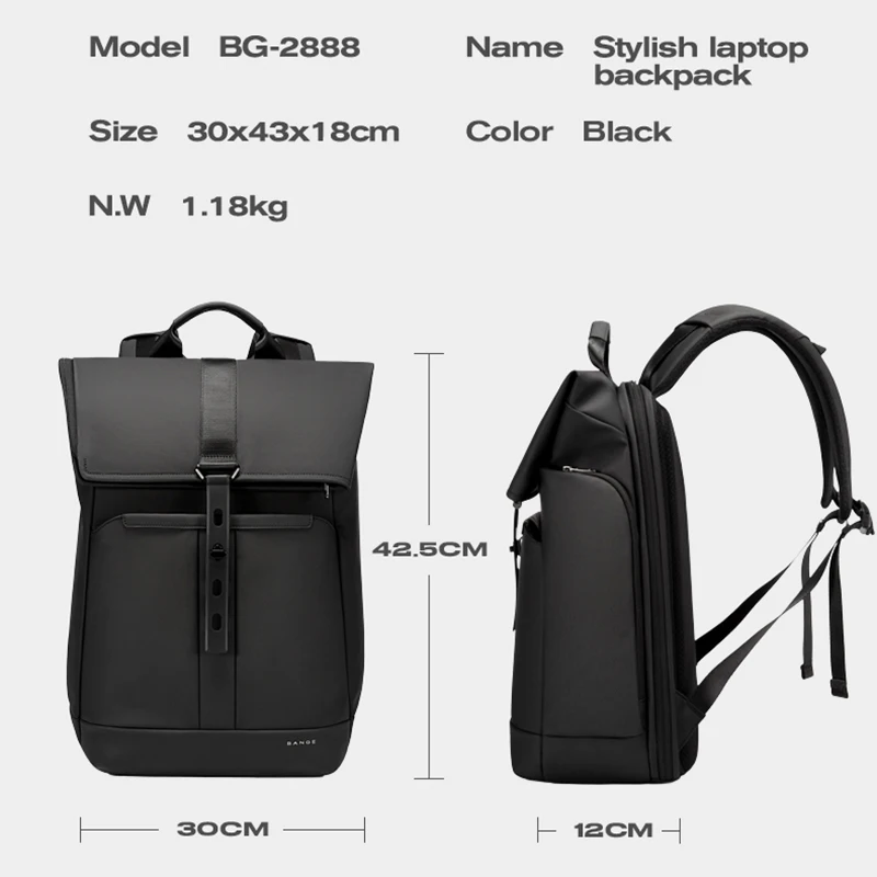 2023 Men\'s Backpack Business Fashion Man Waterproof Bag Large Capacity 15.6 Inch Laptop Bag Male Backpack High Quality