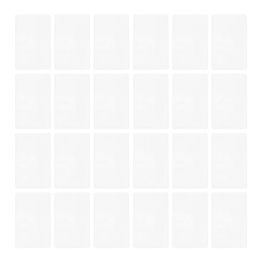 50 قطعة من حافظة الهوية، حامل شارة شفاف، أوراق حماية للبطاقات البلاستيكية خفيفة الوزن ومتعددة الوظائف، حل تخزين البطاقات