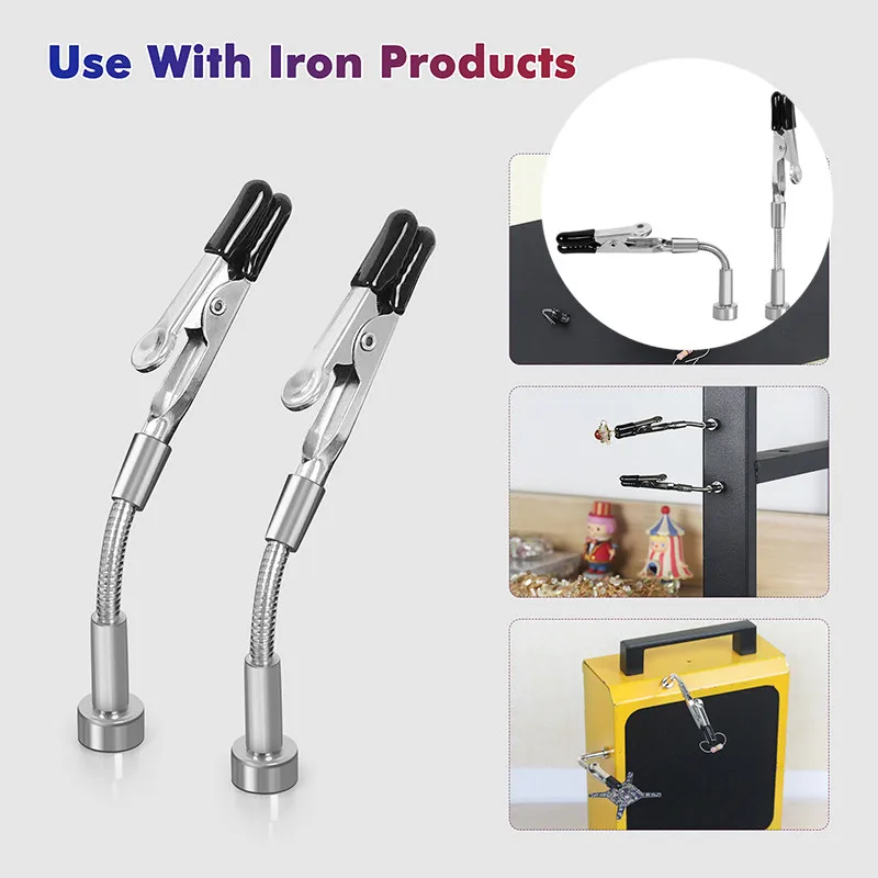 

2/4Pieces Soldering Helping Hands Magnetic Universal Flexible Arm Welding Assistant PCB Clamp Third Hand Welding Repair Tools