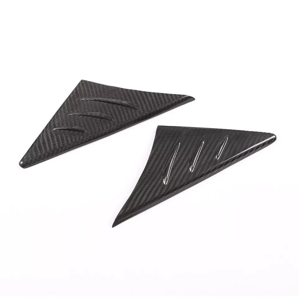 2pcs Real Dry Carbon Fiber Car Wind Deflectors Fit For Toyota Supra GR A90 MK5 2019-2024