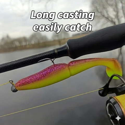 Силиконовая приманка ESFISHING Easy Shiner для щуки и окуня — фото товара