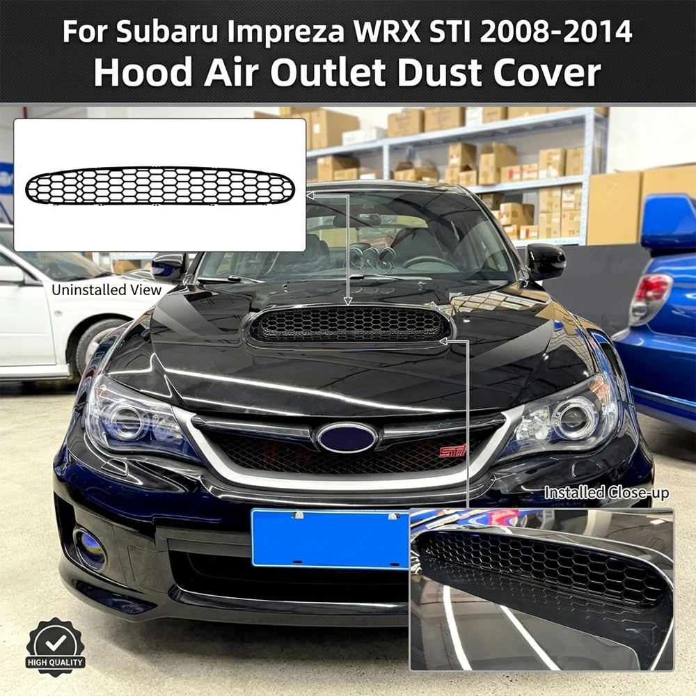 スバルインプレッサ-wrx-sti-2008-2014-フードエアアウトレットダストカバーカーステッカー改造