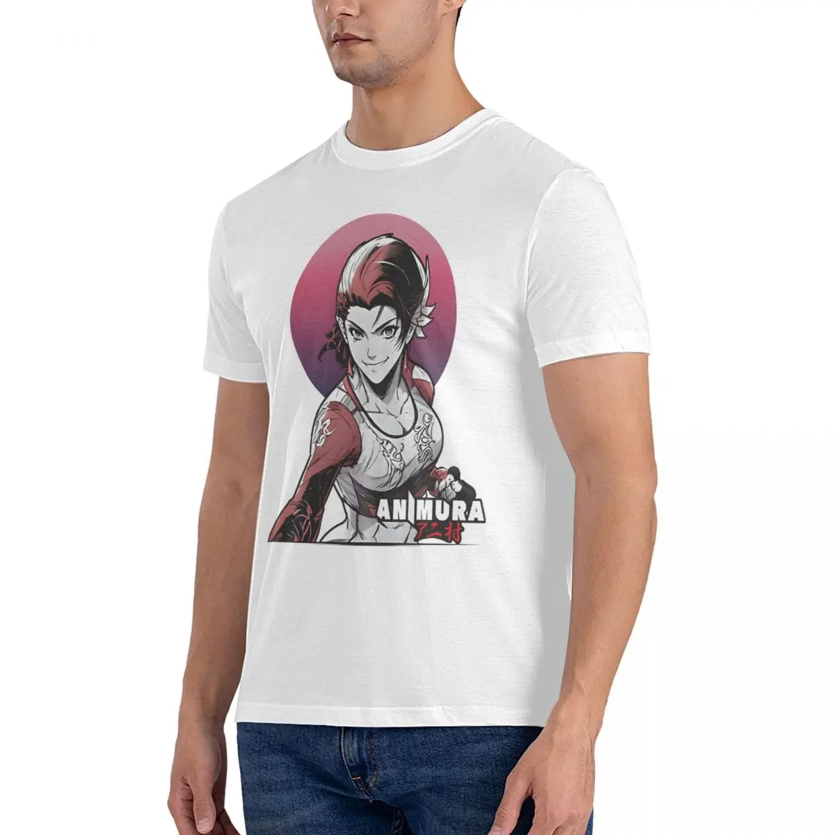 Men Azucena T Shirts Tekken 8 Cotton Clothing Novelty Short Sleeve Crewneck Tee Shirt Party T-Shirts