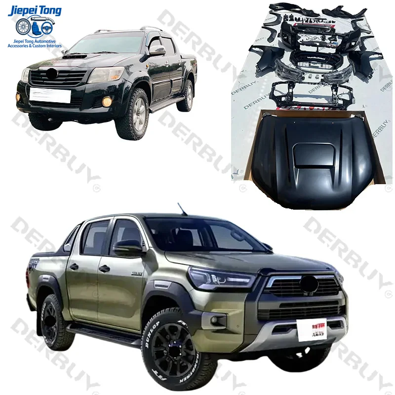 

Комплект обвеса Rocco для тюнинга Toyota Hilux Vigo 2005-2015: капот, бампер, крылья