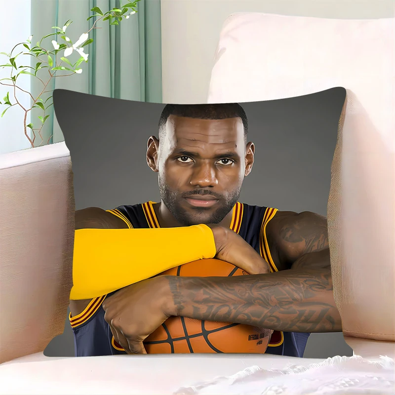 Fashion Pillow Cover iving room car restaurant deck chair Dakimakura L-LeBron James Throw Pillows Square Home decor Pillowcase