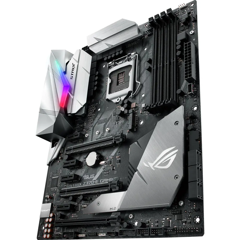 ASUS Republic of Gamers Strix Z370-E Gaming LGA1151 ATX Motherboard view 2