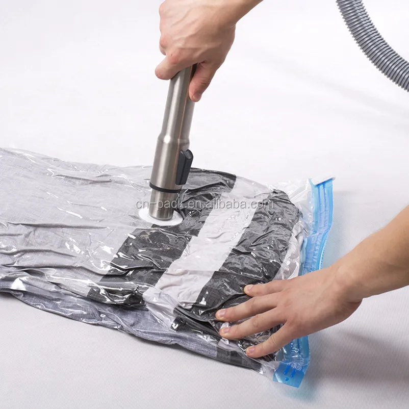 سعر المصنع صديقة للبيئة توفير المساحة حقيبة مضغوطة مجموعة أكياس تخزين المكنسة الكهربائية مع مضخة للملابس