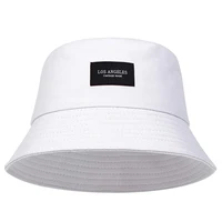 Unisex LOS ANGELES Letter Sticker Bucket Hats Fishermen Caps Outdoor Casual Cap Sunscreen Hat - Image 5
