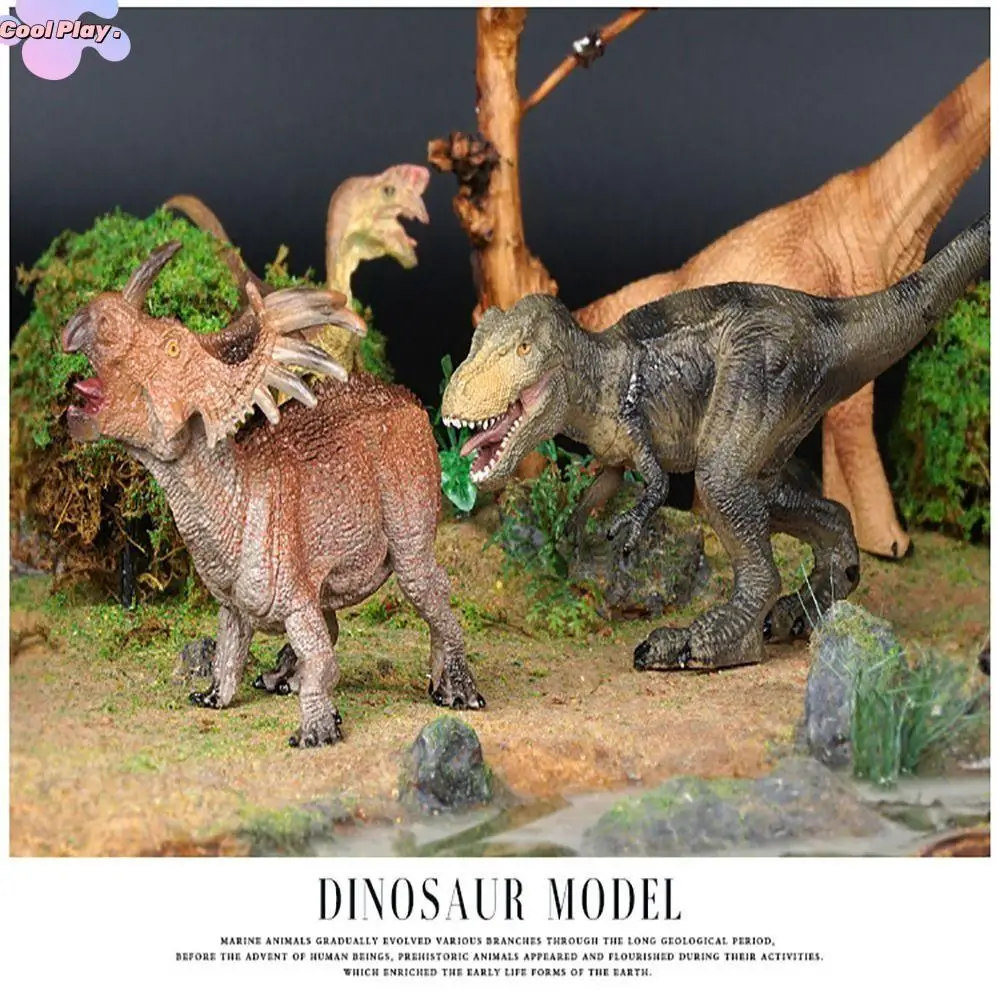 Multiple Sizes Dinosaur Model Rubber Realistic Dinosaur Action Figures Educational Jurassic Dinosaur Birthday Gift
