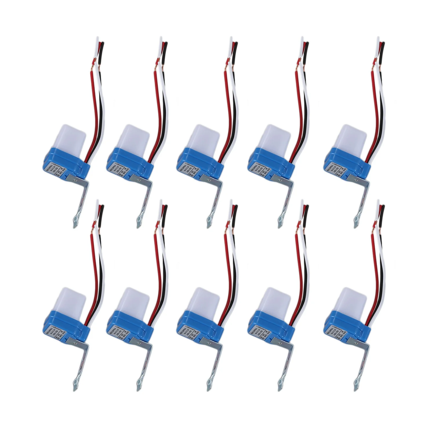 10Pcs Auto On Off Photocell Street Light Photoswitch Sensor Switch AC/DC 12V 10A