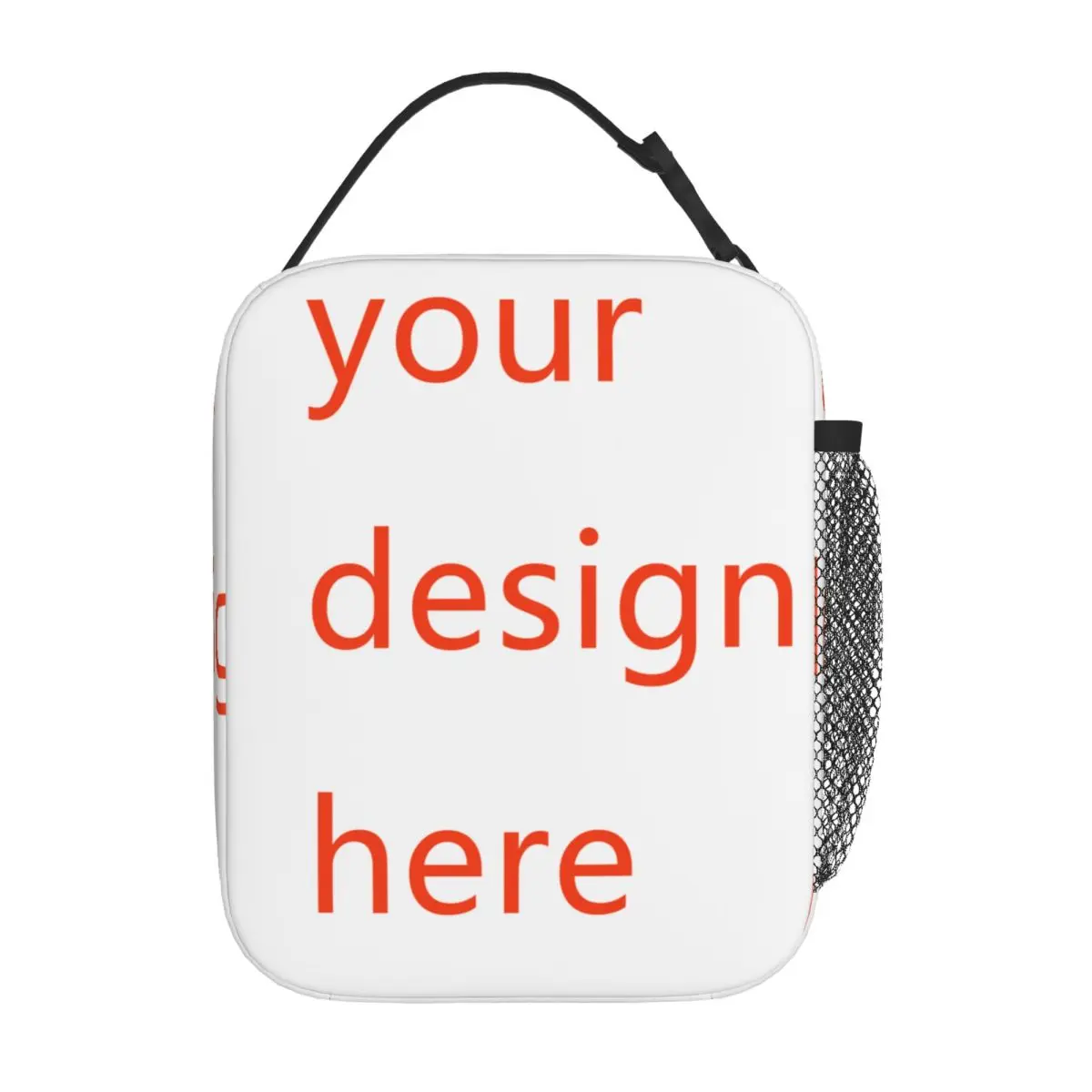 Customized Your OWN Design Insulated Lunch Bag Portable DIY Photo or Logo Meal Container Cooler Bag Tote Lunch Box