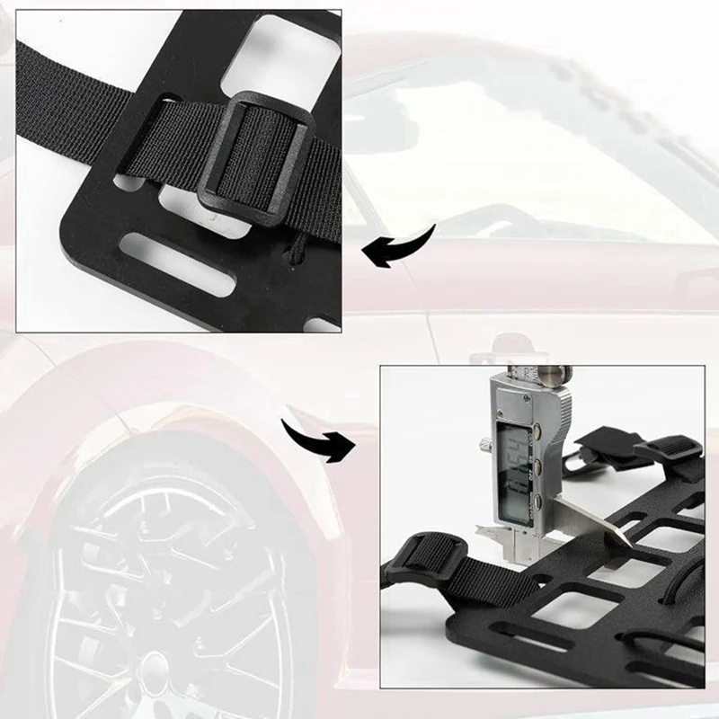 Panel de estante de inserción rígida para vehículo, cubierta de almacenamiento de Panel organizador de visera para reposacabezas trasero de asiento trasero de coche