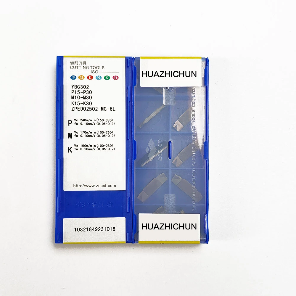 

HUAZHICHUN ZPED02502-MG-6L YBG302 carbide inserts cutters blade