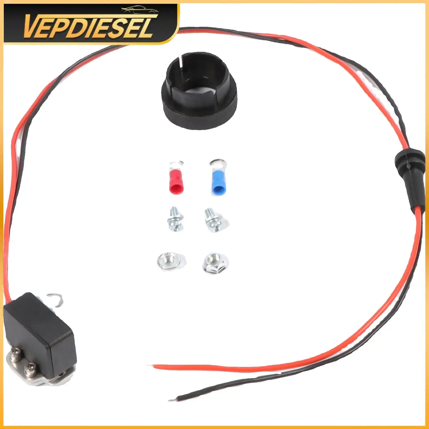 

12V Points-to-Electronic Conversion Kit 1281 Lgnitor for 1957-74 Ford V8 Engine Parts Motorcraft Automotive Lgnition Accessories