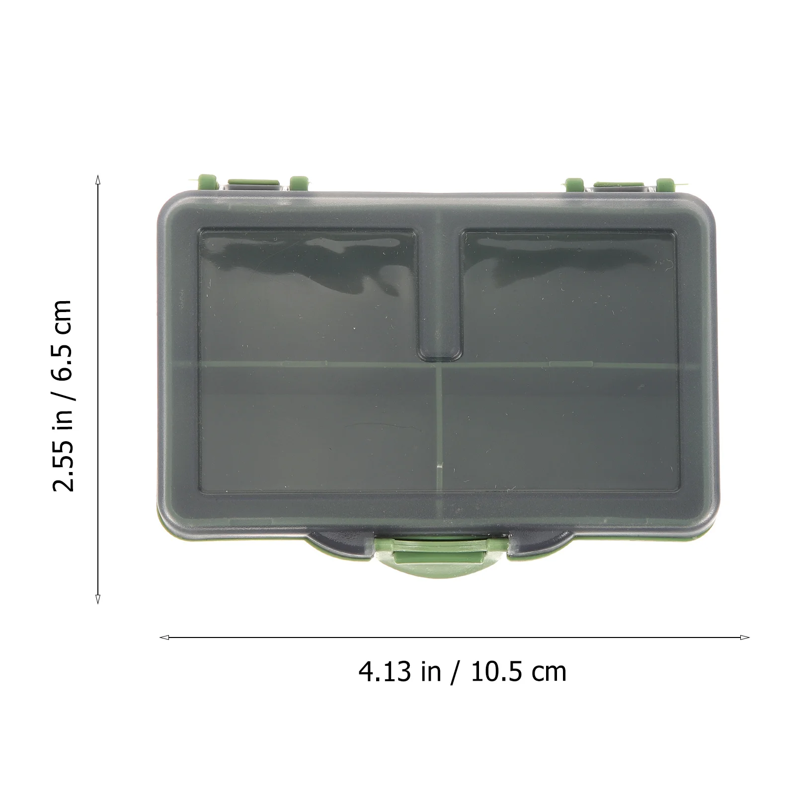 

s Fishing Tackle Tray Box 4 Grids Large Capacity Hooks Baits Lures PP Durable Portable ganizer Storage Containers